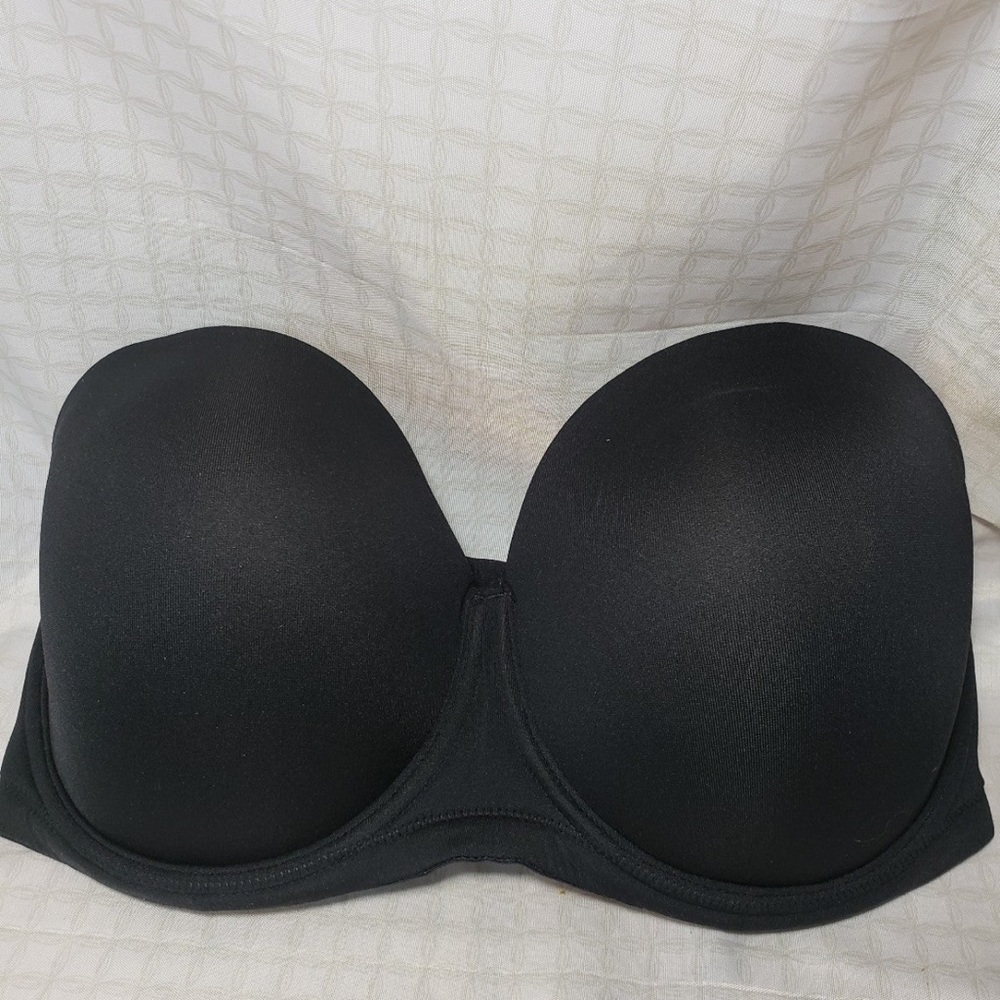 Wacoal Black Strapless Bra 38G